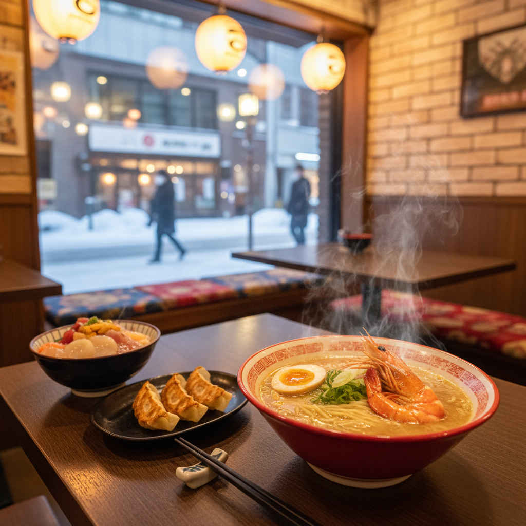すすきの最新情報！海老ラーメン新店＆冬の絶景、ランチも！